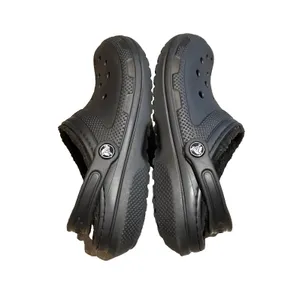 CROCS Black Classic Lined Clog Shoes Unisex Size M6 W7 203591 thumbnail 8