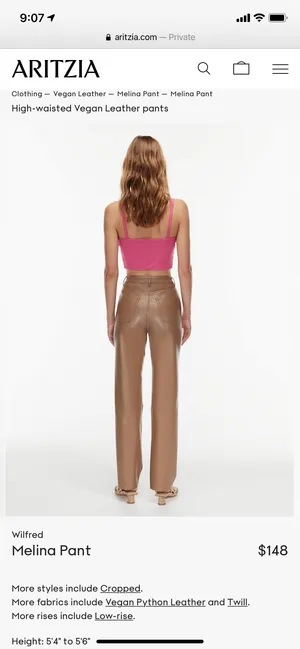Melina Leather Pants thumbnail 2