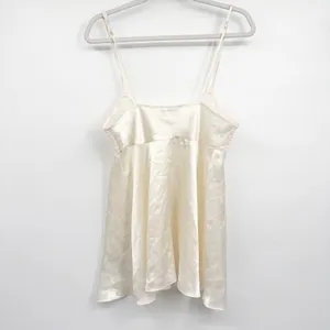 Intimo Amore Womens Y2K Ivory Lace Pearl Trim Romantic Bridal Cami Top Size M thumbnail 8
