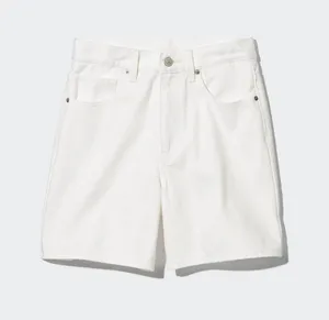 Uniqlo Jeans Women’s 28 White High Rise Denim Shorts thumbnail 1