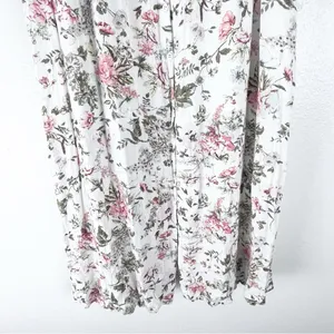 FRYE Floral Sleeveless Front Button Pleated Bodice Lined Maxi Dress Size Medium thumbnail 8