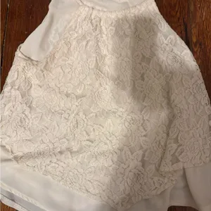 Altar'd State Cream Lace Top thumbnail 1
