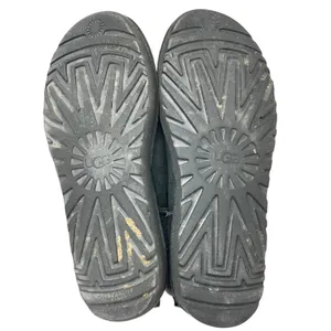 UGG Classic Mini Gray Suede Sheepskin Shearling Slip On Round Toe Ankle Boots 10 thumbnail 4