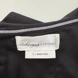 Lovers‎ + Friends Maxi Gown Dress Small Black Ruffle Strapless Formal Pencil thumbnail 8