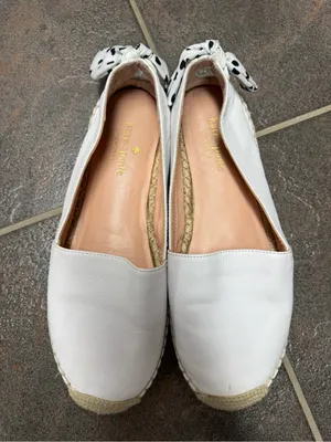 Kate Spade New York Womens Tie Back Grayson Slip On Espadrille Shoes White 7.5 thumbnail 13