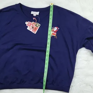 Pink Rose -510 Christmas Sweatshirt Top Junior's Large fits‎ a Small thumbnail 7