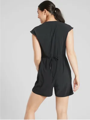 Athleta Marlow Romper in BLACK thumbnail 2