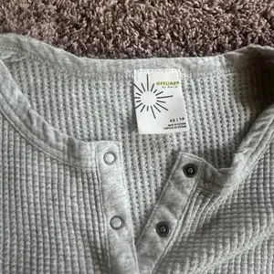 Offline aerie grey waffle long sleeve top thumbnail 3