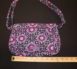 Vera Bradley RFID Little Hipster Crossbody Bag in Raspberry Medallion thumbnail 1