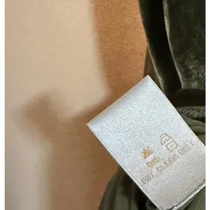 Gold Hawk Velvet Sheer Bottom Slip Dress (Olive Green) • Size medium thumbnail 7