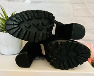 Faux Suede Boots Black Size 6.5 thumbnail 8