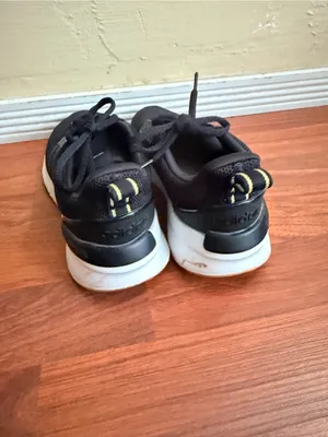 adidas Black Mesh Running Sneakers with White Midsole thumbnail 5