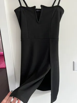 Pretty Little Thing NWT Black Mini Dress thumbnail 3