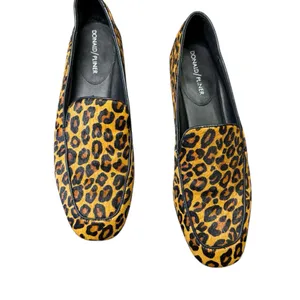 🐆 Donald Pliner Heddy Loafers 🐆‎ Leopard Calf Hair Slip-On Flats 8M thumbnail 2