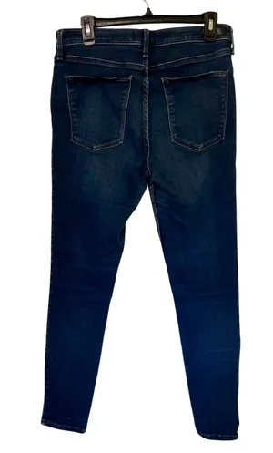 Abercrombie & Fitch Skinny Jeans Womens Blue Dark Wash Denim Zip Fly Sz 12R 31 thumbnail 2
