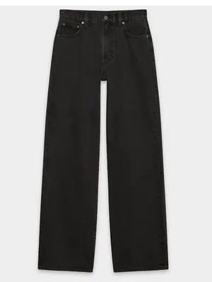 Aritzia Denim‎ Forum The Farrah Hi-Rise Wide Black Jeans Sz 27 thumbnail 6