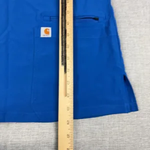 Carhartt Scrub Tunic Womens S Blue V-Neck Short Sleeve Force Pocket Top thumbnail 7