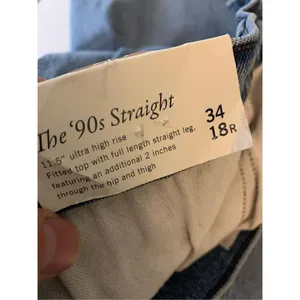 Abercrombie and Fitch The 90's Straight Ultra High Rise Curve Love 34 18 NEW thumbnail 5