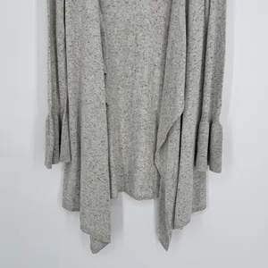 Anthropologie‎ Moth Lyra Bell Sleeve Waterfall Cardigan Medium Gray Boho NWT thumbnail 6