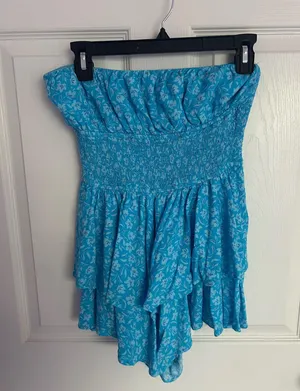 Sky to Moon Dress Floral Blue thumbnail 1