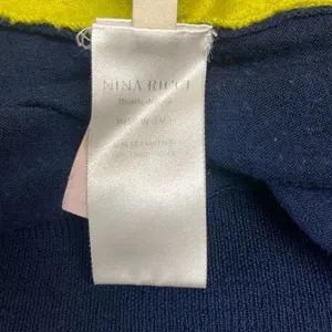 Nina Ricci Green Black Colorblock Knot Detail Wool Top Small Workwear‎ Luxury thumbnail 8