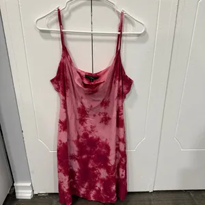 NWT Lulus Seeking Sunshine Plum Purple Tie-Dye Cowl Neck Mini Slip Dress thumbnail 5