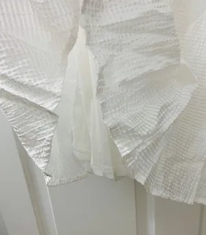 TCEC | NWOT | Ruffle Sleeve Mini Dress | L | White | CD02530 thumbnail 4