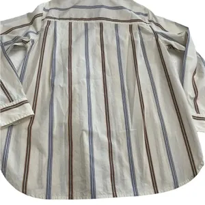 Madewell Oversized Ex-Boyfriend Swing Shirt in Roeser Stripe Size Small‎ thumbnail 8