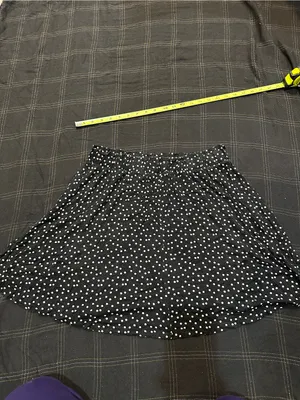SO Black Skater Skirt with White Polka Dots thumbnail 5