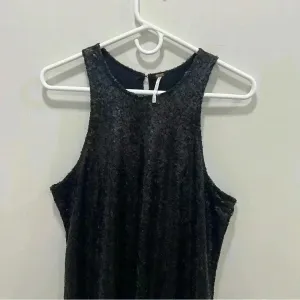 Free People blue sequin liquid shine mini dress M concert cocktail party thumbnail 4