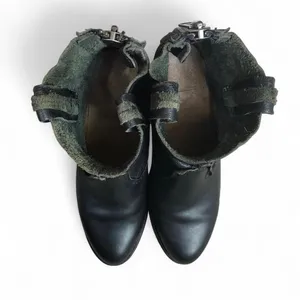 Frye Women Leslie Artisan Black Leather Boho Zip Ankle Boot Size 6.5 thumbnail 10