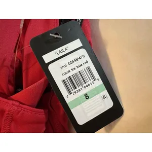 Guess Women True Red Laila Dress Size 8 Cross Back New With Tags Stretch 88.00 thumbnail 7