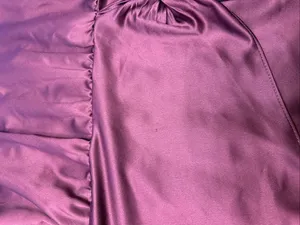 Asos Design Curve Burgundy Satin Mini Dress Tie Waist High Neck Womens Size 18 thumbnail 5