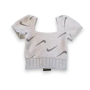 NWT NIKE Sportswear Phoenix Cozy Boucle Knit Crop Top thumbnail 2
