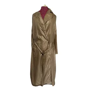 THE TOTES COAT Tan Button Up Midi Water Repellent Vintage Style One Size thumbnail 10