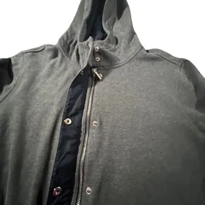 Lauren Ralph Lauren Hoodie Womens XL Gray Full Zip Snap‎ Front Jacket thumbnail 3