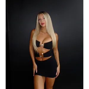 White‎ Fox Boutique NEW Lock My Heart Up Mini Dress Black Instagram Miami Monaco thumbnail 3