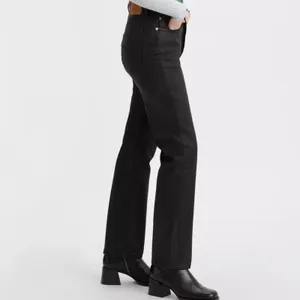 Levi’s Black Wax Coated High Waisted Jeans thumbnail 7