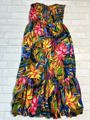 Aerie Strapless Smocked Maxi Dress thumbnail 5