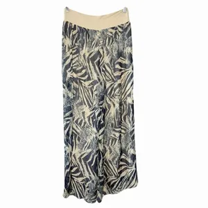 Bellambra Italy Womens Silk Blend Palazzo Pants Size S Wide Leg Resort thumbnail 3