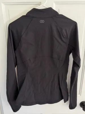 CALIA Core Essential Jacket Women M Black Full Zip Athletic thumbnail 4