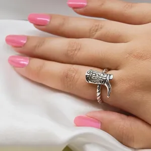 Silver Cowboy Boot Ring thumbnail 2