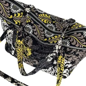 Vera Bradley Womens Retired Baroque Print Quilted Large Travel Tote Handbag Mult thumbnail 2