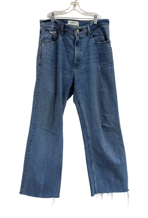 Abercrombie & Fitch The 90s Relaxed Jean High Rise Blue Denim 30/10 thumbnail 1