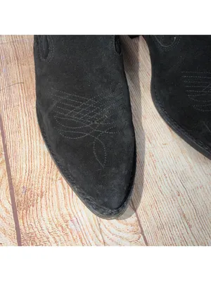 Frye Billy Shootie Booties Black Suede Size 9.5 thumbnail 3