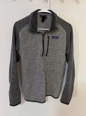 Patagonia unisex Heather Gray Half-Zip Fleece Pullover thumbnail 1