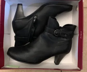Never Worn Black Heel Boots Size 9.5 thumbnail 1