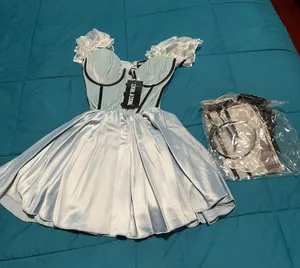 Dolls kill trickz n treatz looking glass girl costume S thumbnail 1