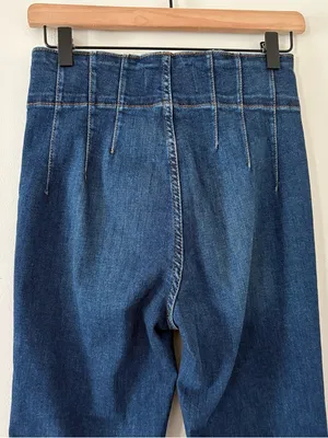 We The Free Jayde Flare Jeans Super High Rise Retro Inspired Size 26 thumbnail 8