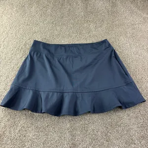 Tommy Bahama Golf Skort Women XL Blue Ruffle Hem Active Athletic Tennis‎ Skirt thumbnail 7
